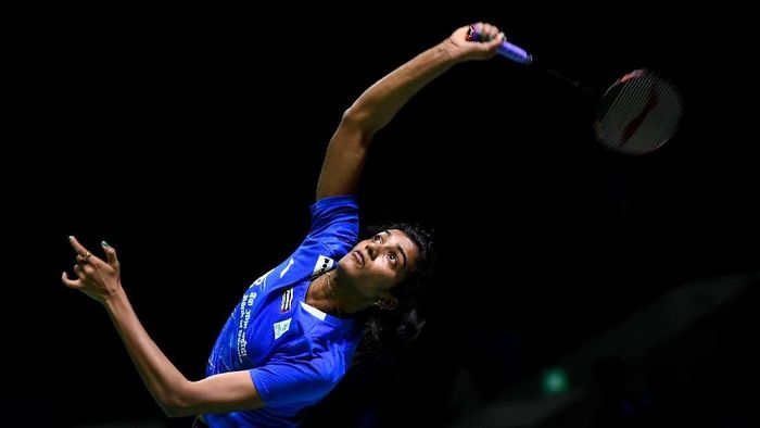 Pusarla V Sindhu melaju ke babak kedua Indonesia Open 2019. (Robertus Pudyanto/Getty Images) Pusarla V Sindhu melaju ke babak kedua Indonesia Open 2019. (Robertus Pudyanto/Getty Images)