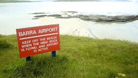 Bandara Barra berada di Pulau Barra, yang terlepas dari daratan Utama Britania Raya.  (iStock)