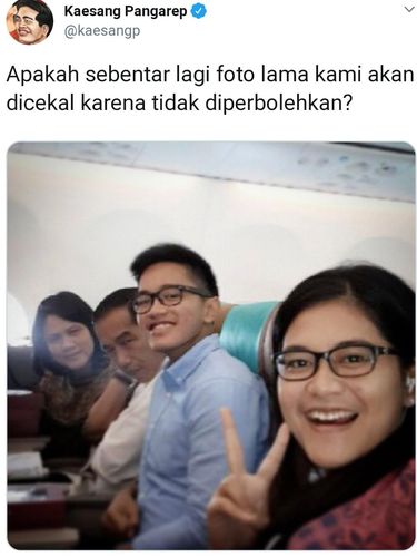 Garuda Keluarkan Imbauan Larangan Foto, Tweet Kaesang Bikin Salfok 