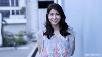 Karenina Sunny saat ditemui di studio Trans TV, Kapten Tendean, Jakarta Selatan beberapa waktu lalu.