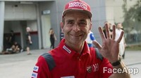 Keriput mungkin memenuhi wajah pebalap Ducati, Danilo Petrucci. (Foto: Istimewa)