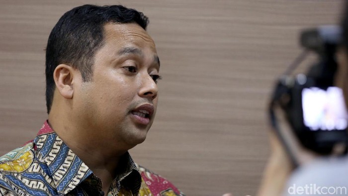 Walikota Tangerang Arief R Wismansyah saat bertandang ke kantor detikcom