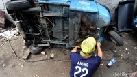 Begini suasana rumah sakit bajaj di kawasan Jalan Makmur, Jakarta Pusat, Rabu (17/7/2019).