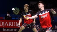 Ganda putra Indonesia Kevin Sanjaya Sukamuljo/Marcus Fernaldi Gideon melangkah ke perempat final Indonesia Open 2019.