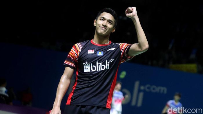 JUDI ONLINE Jonatan Christie lolos ke final Japan Open 2019. (Foto: Pradita Utama/detikSport)