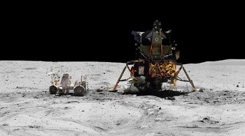NASA mengatakan ini merupakan salah satu bentuk pengingat dari 50 tahun usia misi Apollo 11, atau misi pendaratan astronot di Bulan pertama. Foto: NASA