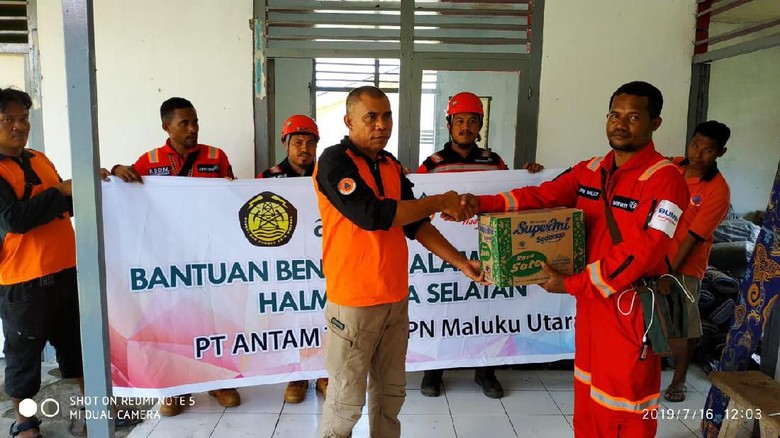 Antam Jadi Koordinator Penyaluran Bantuan Korban Gempa Halsel Antam Jadi Koordinator Penyaluran Bantuan Korban Gempa Halsel