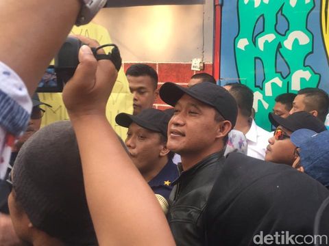  Moh Trijanto saat bebas dari Lapas Kelas II B Blitar, Rabu (10/7/2019)