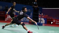 Bertanding di Istora Senayan, Jakarta, Kamis (18/7/2019), Tontowi/Winny menundukkan wakil Thailand tersebut dalam dua gim langsung.