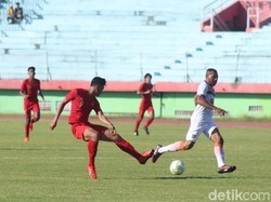Dalam pertandingan di Stadion Gelora Delta Sidoarjo, Kamis (18/7/2019), Timnas U-19 unggul 1-0 di babak pertama.