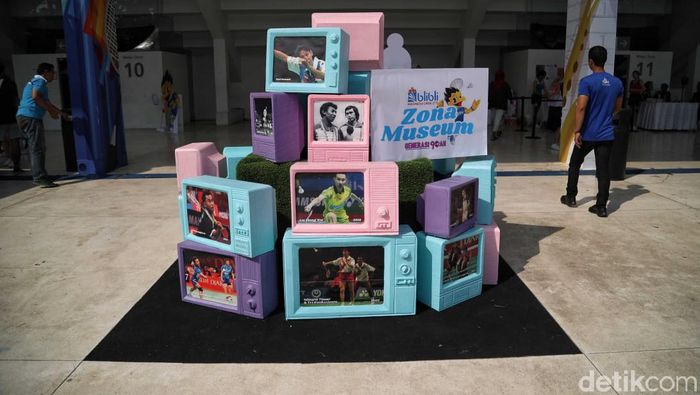 Zona museum Indonesia Open 2019 mengajak penonton kembali ke masa lalu. (Mercy Raya/detikSport) Zona museum Indonesia Open 2019 mengajak penonton kembali ke masa lalu. (Mercy Raya/detikSport)