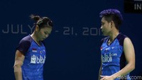 Ganda putri Indonesia, Greysia Polii/Apriyani Rahayu, tersingkir di babak kedua Indonesia Open 2019 setelah kalah dari Kim So Yeong/Kong Hee Yong asal Korea Selatan, Kamis (18/07/19), di Court 3 Istora Gelora Bung Karno, Senayan, Jakarta.