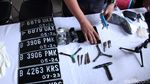 Para Tersangka Kasus Kejahatan Dijejer di Polda Metro Jaya