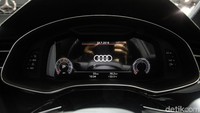 Begini tampilan speedometer Audi Q8. 
