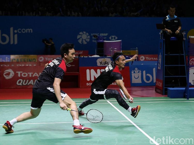 Kalahkan Wakil Jepang, Hendra/Ahsan ke Semifinal