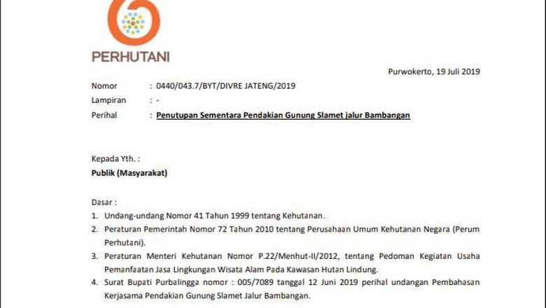Minggu Depan Jalur Pendakian Gunung Slamet Kembali Dibuka Minggu Depan Jalur Pendakian Gunung Slamet Kembali Dibuka
