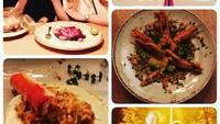 Begini gayanya saat mencicip makanan buatan Chef Patrizia Paglieri di tahun 2016. Iulia Vantur terlihat menikmati tiap hidangan yang ada. Foto: Instagram vanturiulia