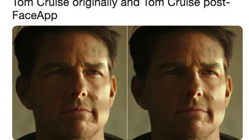 Demikian pula Tom Cruise yang awet muda. Foto: Twitter