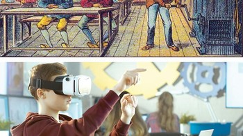 e-learning. Lagi-lagi, seri gambar futuristik asal Prancis En L’An 2000 meramal masa depan. Gambar yang satu ini membayangkan pendidikan di masa depan super canggih dengan headphone, kabel, dan banyak perlengkapan elektronik pendukung lainnya. Di masa sekarang, sebagian besar informasi dan buku sudah menjadi digital, sudah banyak kelas online sehingga orang bisa belajar di mana saja dan kapan saja. Foto: via Brainberries