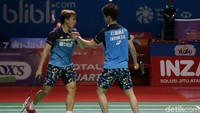 Kemenangan yang diraih Kevi/Marcus membawa mereka melaju ke babak semifinal Indonesia Open 2019.