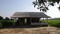 Penampakan lokasi rapat kelompok tani Mekar Jaya Abadi sebelum bentrok dengan kelompok tani Mesuji Raya. Lokasi rapat tersebut merupakan sebuah bangunan dari kayu. Terlihat seperti ada papan putih bertuliskan nama-nama untuk pemilihan ketua kelompok tani.