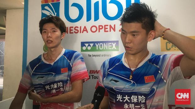 Li Junhui/Liu Yuchen unggulan ganda China di Kejuaraan Dunia Bulutangkis 2019. (