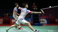 Pada laga semifinal Kevin/Marcus mengalahkan ganda China Li Jinhui/Liu Yu Chen di Istora GBK, Jakarta, Sabtu (20/7/2019).