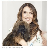 Gaya rambut anjing ini kembaran dengan pemiliknya. Mungkin keduanya baru keluar dari salon bersama? Foto: Twitter