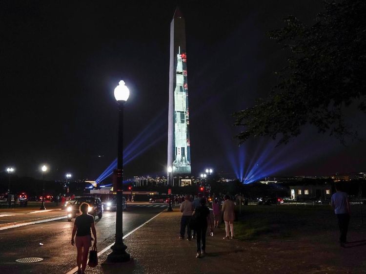 Kemeriahan Amerika Rayakan Setengah Abad Pendaratan Bulan