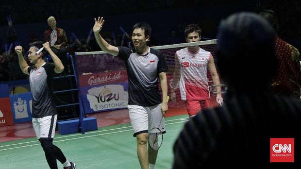 Potensi kejutan The Daddies di final Indonesia Open 2019. (