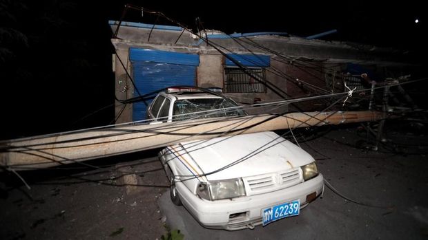 Dampak ledakan pabrik gas di Henan, China