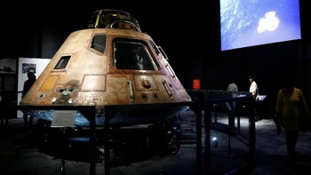 Ini adalah Command Modul yang membawa astronot ke Bulan. Foto: Reuters