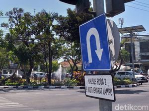 Plang Rambu-rambu di Video Profesor Ceramahi Polantas Sudah Diganti
