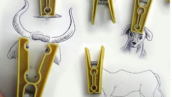 Tak hanya berfungsi sebagai jepitan baju, ternyata bisa lho dibikin gambar. (Foto: Instagram/victornunesfaces)