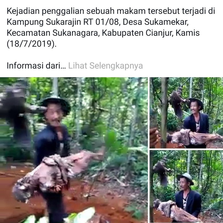 Bongkar Makam Ayah, Pria Cianjur Dibawa ke Istana Sehat Jiwa Bongkar Makam Ayah, Pria Cianjur Dibawa ke Istana Sehat Jiwa