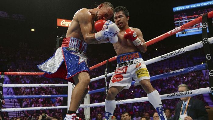 Manny Pacquiao mau saja melakukan rematch dengan Floyd Mayweather Jr (Joe Camporeale-USA TODAY Sports) Manny Pacquiao mau saja melakukan rematch dengan Floyd Mayweather Jr (Joe Camporeale-USA TODAY Sports)