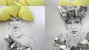 Dari makanan ringan pun juga bisa disulap jadi gambar unik. (Foto: Instagram/victornunesfaces)