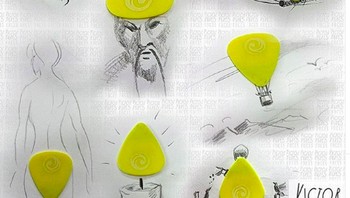 Petikan gitar pun bisa jadi paduan gambar. (Foto: Instagram/victornunesfaces)