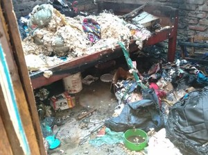 Lupa Matikan Kipas Angin, Sebuah Rumah di Madiun Terbakar