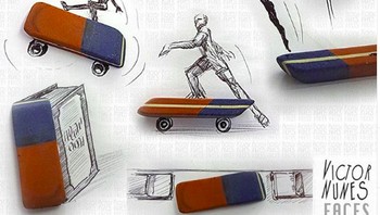 Dari penghapus jadi seperti ini. Keren ya! (Foto: Instagram/victornunesfaces)