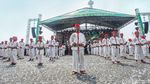 Suasana Lebaran Betawi di Monas