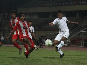 Laga Ujicoba: Timnas U-19 Kalahkan Deltras 1-0