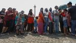 Suasana Lebaran Betawi di Monas
