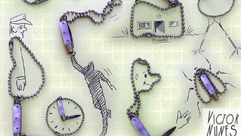 Dari garpu bisa jadi gambar. (Foto: Instagram/victornunesfaces)