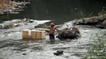 Hiruk Pikuk Aktivitas Warga di Tepian Sungai Ciliwung