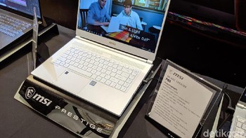 Ini Notebook Prestige PS65. (Foto: Adi Fida Rahman/detikINET)