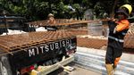 Penampakan Proyek Trotoar Cikini yang Bikin Macet