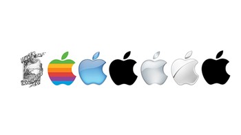Perubahan logo Apple dari tahun ke tahun. (Foto: dok. Apple)