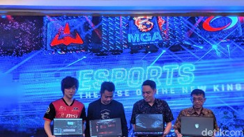 Empat notebook ini sempat mejeng di ajang Computex 2019, Taipei, Taiwan. (Foto: Adi Fida Rahman/detikINET)