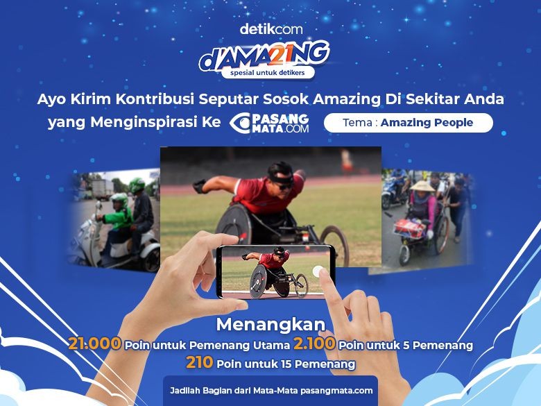 Kirim Kontribusi Amazing People ke Pasangmata dan Raih Ribuan Poin! Kirim Kontribusi Amazing People ke Pasangmata dan Raih Ribuan Poin!